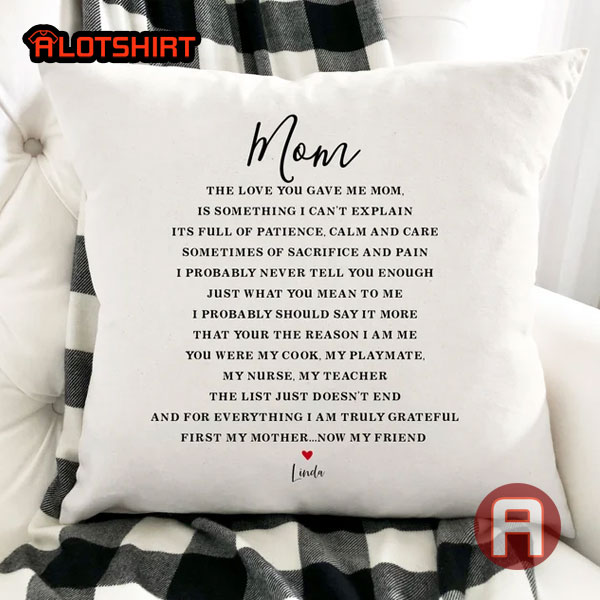 Personalised Pillow For Mom From Kids