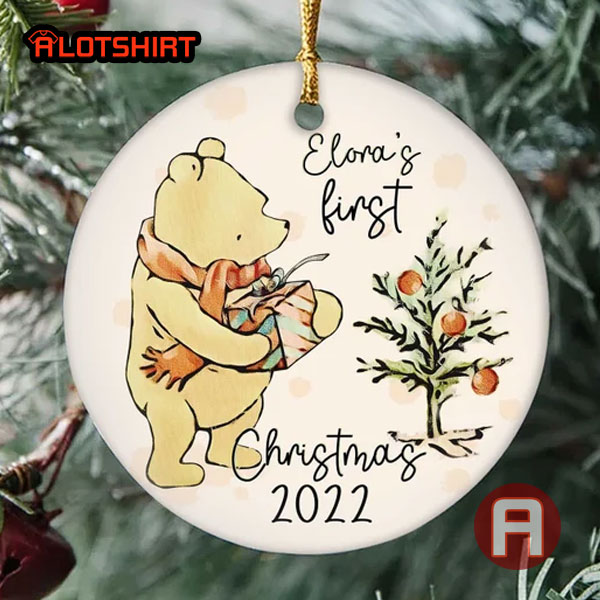 Personalized Winnie The Pooh Christmas Ornament