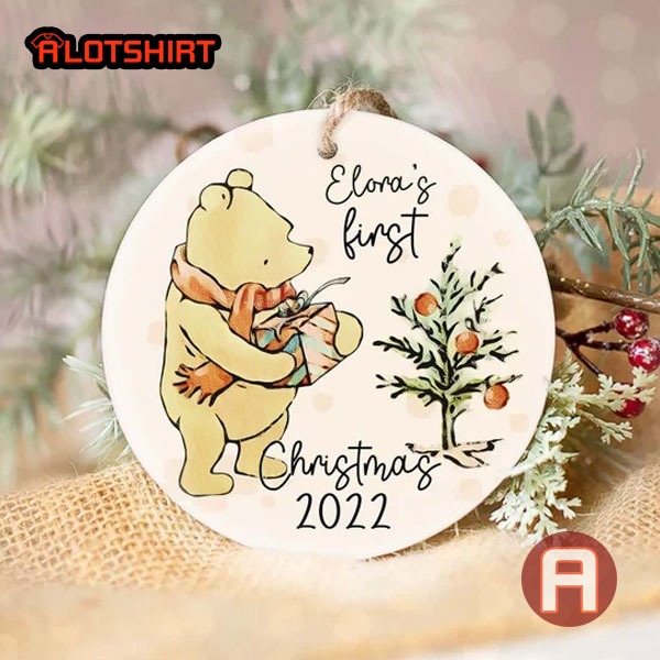 Personalized Winnie The Pooh Christmas Ornament
