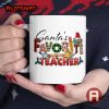 Christmas Santa's Favorite Teacher Coffee Mug
