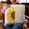Personalized Sunflower Grandma Pillow With Children Names