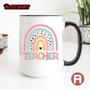Cute Rainbow Teacher Coffee Mug Gift