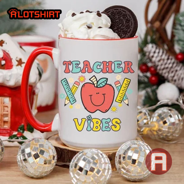 Funny Teacher Vibes Coffee Mug