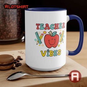 Funny Teacher Vibes Coffee Mug