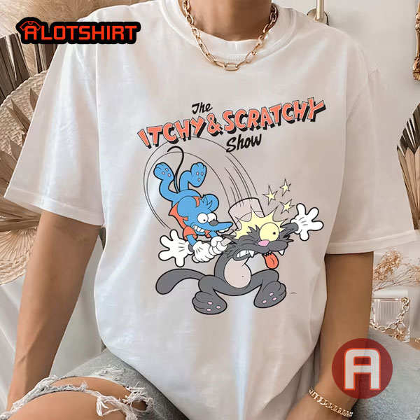 The Simpsons Itchy & Scratchy Hammer Show Shirt