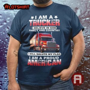Vintage I Am A Trucker Funny Shirt For Truck Driver