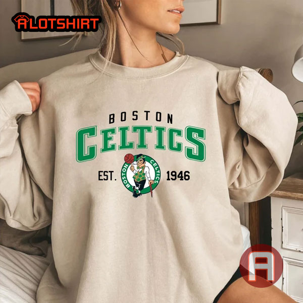 Vintage NBA Basketball Boston Celtics Est 1946 Shirt