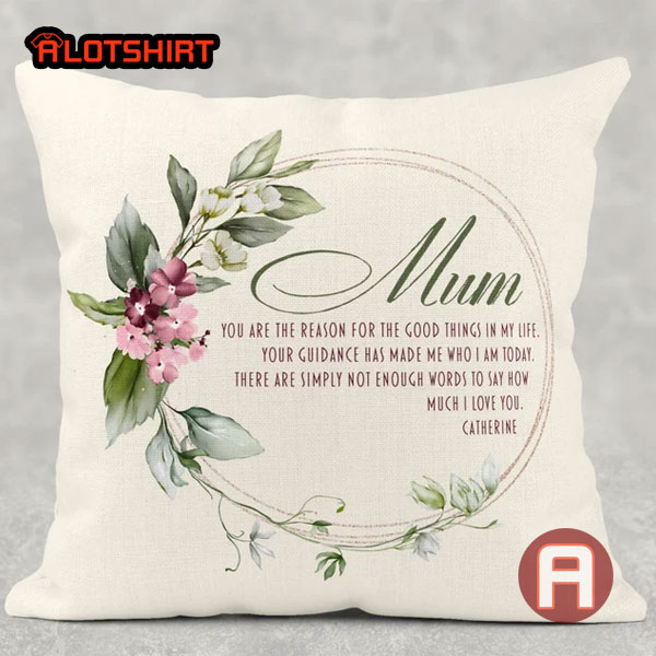 Personalized Meaningful Mum Pillow Gift For Mom