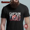 Captain Dad Superhero Shirt Gift For Father's