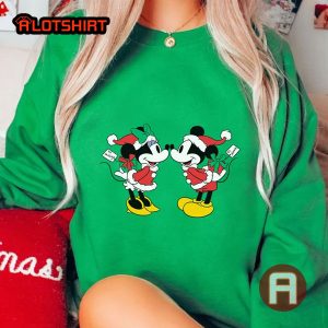 Disney Mickey And Minnie Kiss Christmas Shirt