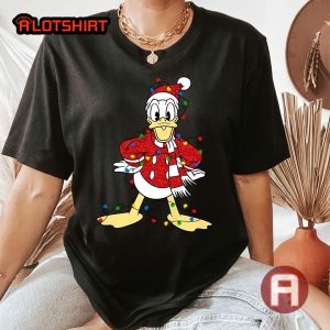 Funny Disney Donald Duck Christmas Lights Shirt