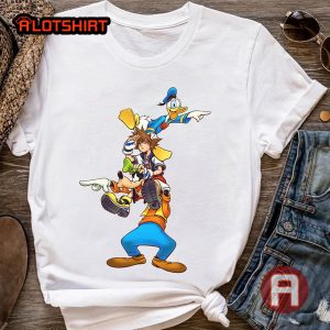 Funny Disney Donald Goofy Sora Kingdom Hearts Shirt
