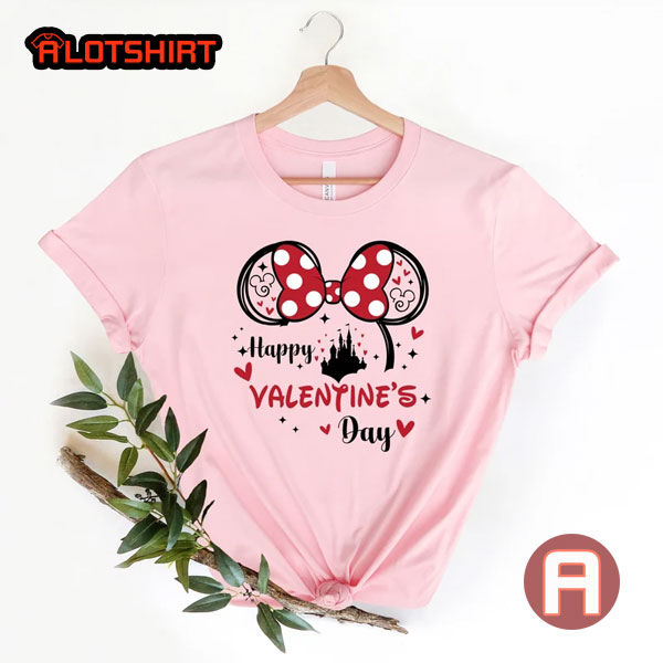 Disney Minnie Mickey Happy Valentine's Day Shirt
