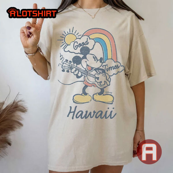 Vintage Disney Mickey Mouse Good Times Hawaii Shirt