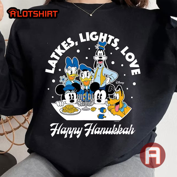 Disney Mickey And Friends Happy Hanukkah Shirt