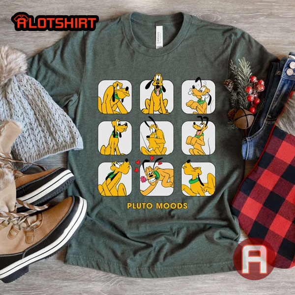 Funny Disney Pluto Dog Moods Shirt