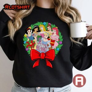 Disney Princess Characters Christmas Shirt