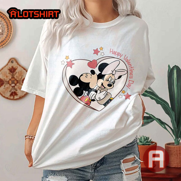 Disney Mickey Mouse And Minnie Valentine's Day T Shirt