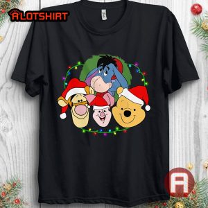 Disney Winnie The Pooh Friends Christmas Santa Costume Shirt