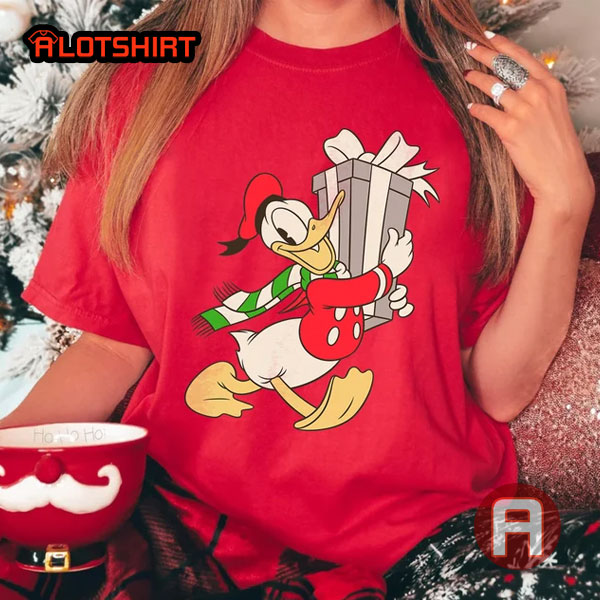 Disney Donald Duck Very Merry Christmas Shirt