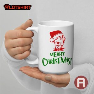 Santa Dog Merry Christmas Mug