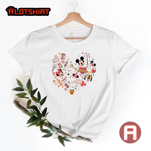 Disney Mickey And Friends Valentine's Day Shirt