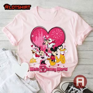 Walt Disney World Mickey And Friends Valentine's Day Shirt