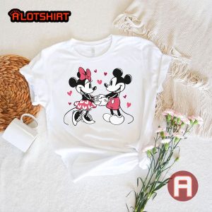 Disney Mickey Mouse And Minnie Mouse Valentine's Day Shirt