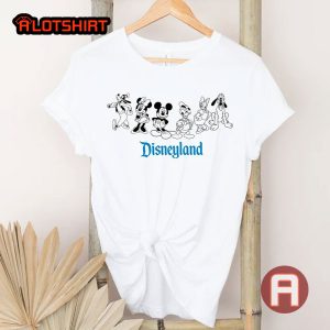 Disneyland Mickey And Friends Drawing Shirt