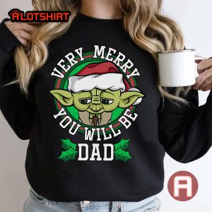 Santa Yoda Merry You Will Be Dad Christmas Shirt