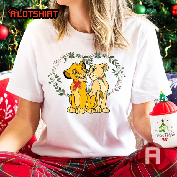 Disney The Lion King Simba And Nala Christmas Shirt