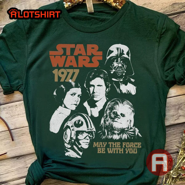 Star Wars 1977 Vader Leia Han Solo Characters Shirt