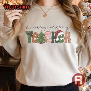 A Very Merry Teacher Christmas Shirt