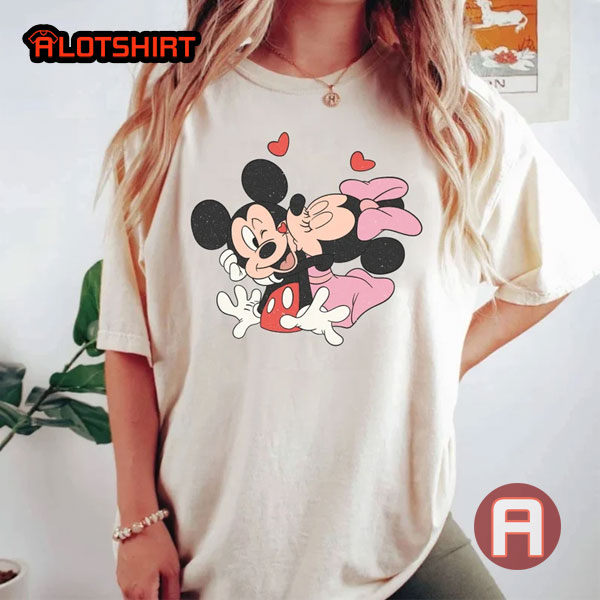 Vintage Mickey Minnie Valentine's Day Shirt