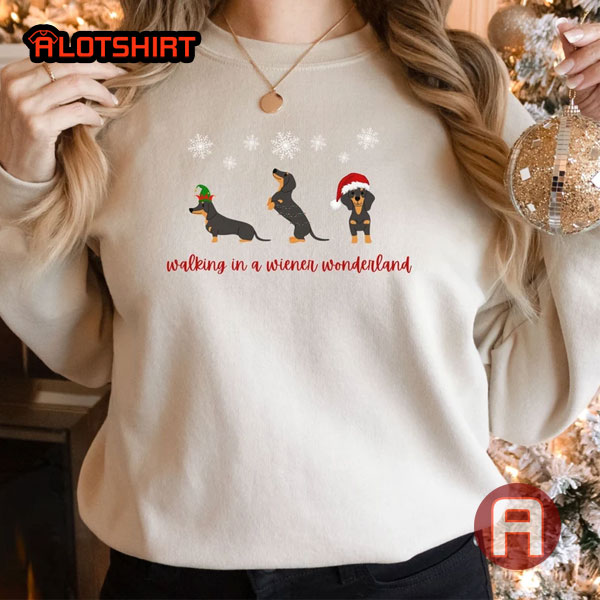 Funny Wiener Dog Christmas Shirt