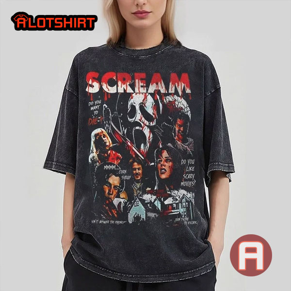 Scream Vintage Halloween Horror Movie Shirt