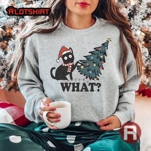 Funny What Christmas Cat Shirt