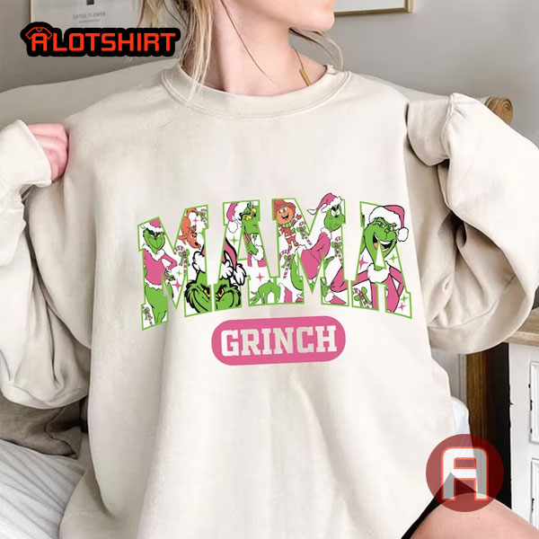 Pink Mama Grinch Christmas Shirt