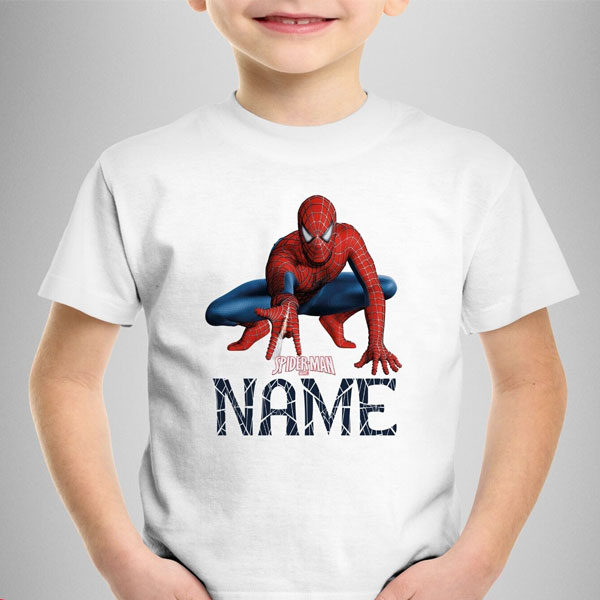 Personalised Marvel Comics Spider T-shirt For Birthday