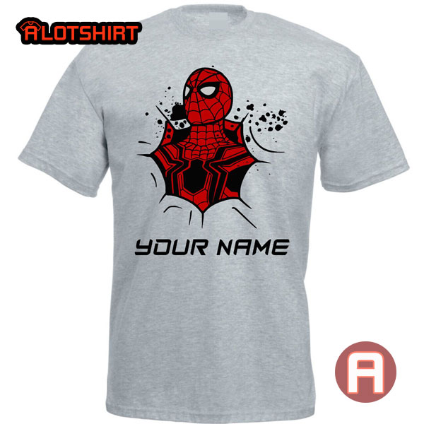 Personalised Name Spiderman T-Shirt