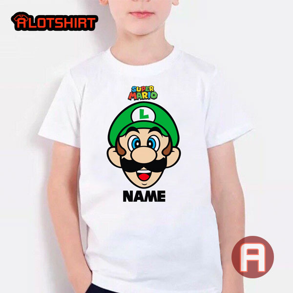 Personalised Super Mario Luigi T-Shirts