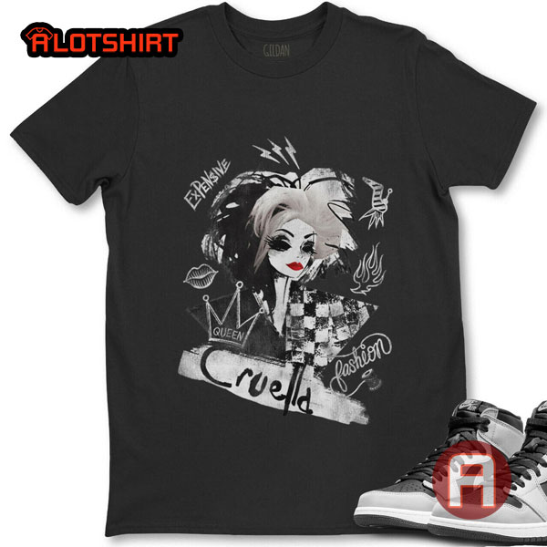 Disney Cruella Artsy Collage T shirt